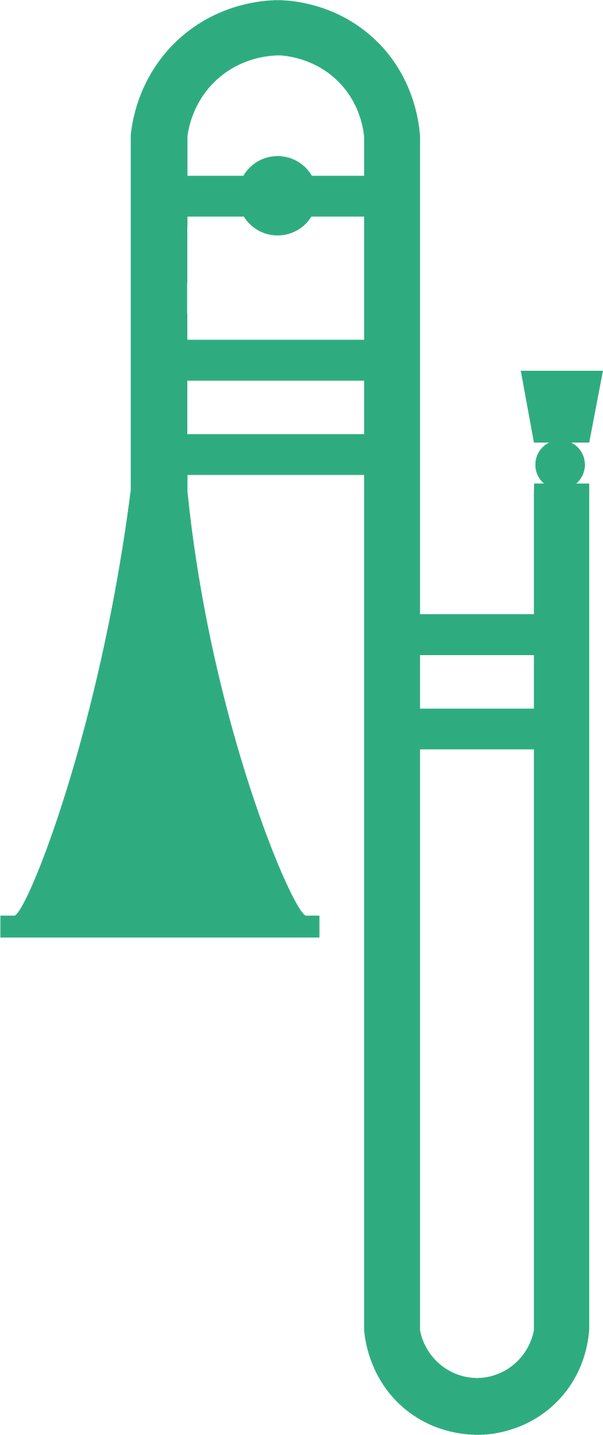 Grünes Posaunen Icon